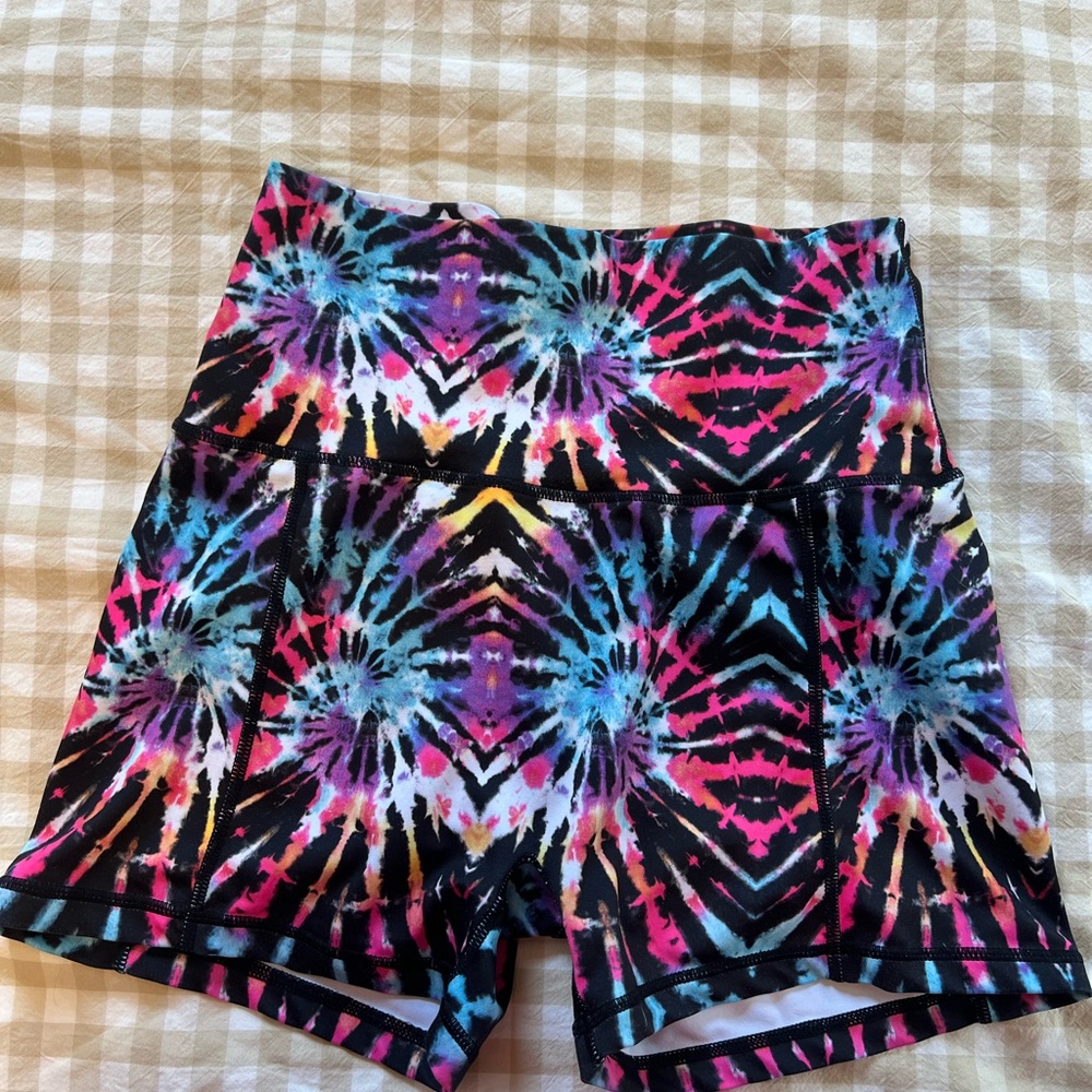 Combat Iron Apparel: Tie Dye Bike Shorts